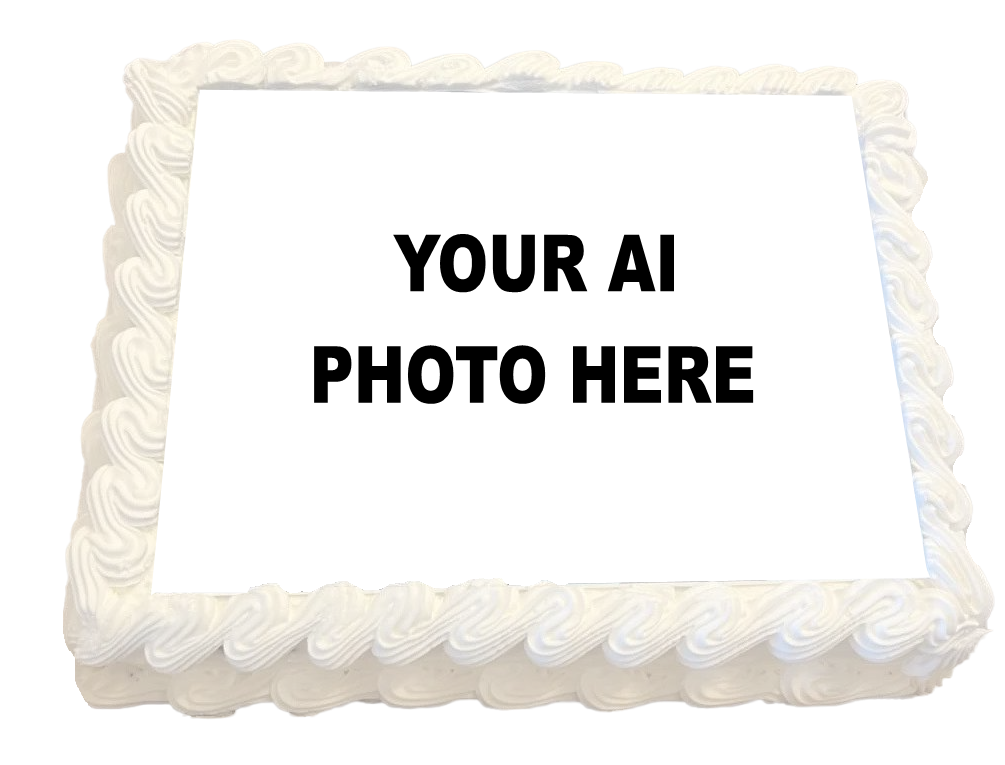 Example AI cake topper